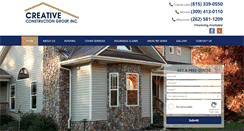 Desktop Screenshot of creativeconstructiongroup.com