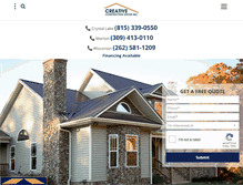 Tablet Screenshot of creativeconstructiongroup.com